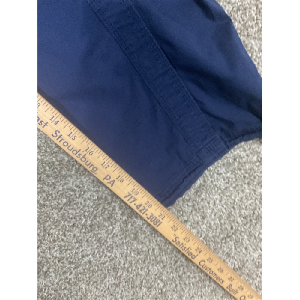 Style & Co Womens 10 Cargo Capri Pants Midrise Bungee Hem Uniform Blue - Picture 12 of 13